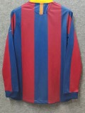 2010-2011 Retro Barcelona Home Long Sleeve 1:1 Quality Soccer Jersey
