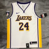 NBA Laker's Retro white V-collar 24 Kobe with chip 1:1 Quality