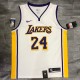 NBA Laker's Retro white V-collar 24 Kobe with chip 1:1 Quality