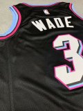 NBA Heat black Wade No. 3 1:1 Quality