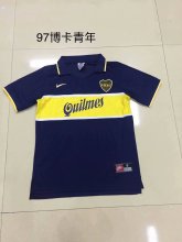 1996-1997 Boca Home Fans 1:1 Quality Retro Soccer Jersey