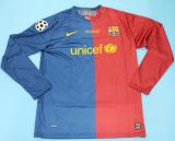 2008-2009 Retro Barcelona Home Champions League Long sleeve 1:1 Quality Soccer Jersey