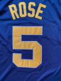 NCAA University of Michigan # 5 Jalen Rose dark blue jersey 1:1 Quality