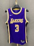 NBA Laker purple Davis No.3 1:1 Quality