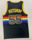 NBA Nuggets # 55 mutombo Snow mountain black top Mesh Jersey 1:1 Quality