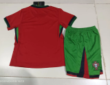 24/25 Portugal Home Red Kids Soccer Jersey