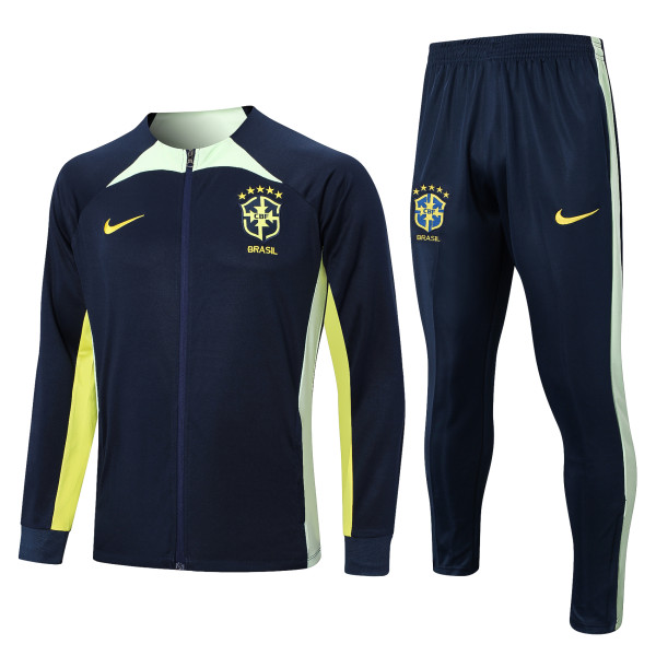 23/24 Brazil Blue Jacket Tracksuit 1:1 Quality