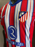 24/25 Atletico Madrid Home Player Version Soccer Jersey
