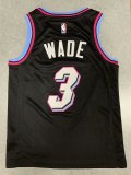 NBA Heat black Wade No. 3 1:1 Quality