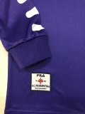 1998-1999 Fiorentina Home Fans Long Sleeve 1:1 Retro Soccer Jersey