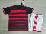 24/25  Flamengo  Home  Kids 1:1 Soccer Jersey