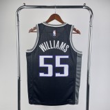 NBA Kings Black WILLIAMS#55 Men Jersey Top Quality Hot Pressing Number And Name 2023