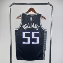 NBA Kings Black WILLIAMS#55 Men Jersey Top Quality Hot Pressing Number And Name 2023 NBA Kings Black WILLIAMS#55 Men Jersey Top Quality Hot Pressing Number And Name 2023