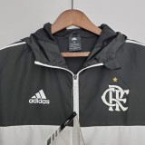2022 Flamengo Black-Blue Windbreaker（白色阿迪）