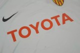 2006 Valencia Home White 1:1 Quality Retro Soccer Jersey