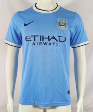 2013/2014 Manchester City Home 1:1 Quality Retro Soccer Jersey