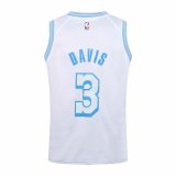 NBA Laker white Davis No.3 1:1 Quality