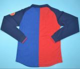 1999-2000 Barcelona Home Long Sleeve 1:1 Retro Soccer Jersey
