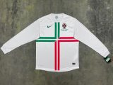 2012 Portugal Away Long Sleeve 1:1 Quality Retro Soccer Jersey
