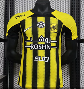 24/25 Al Ittihad Saudi Home Yellow Player 1:1 Quality Soccer Jersey（吉达联合）