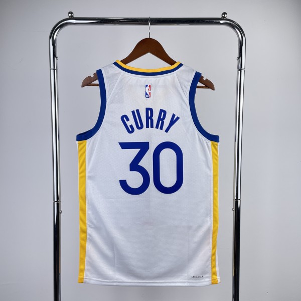 2023 NBA Golden State Warriors White CURRY#30 Men Jersey Top Quality Hot Pressing Number And Name
