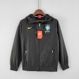 2022 Brazil Black Windbreaker