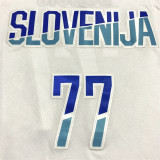 Slovenia DONCIC #77 White 1:1 Quality Jersey