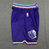 Jazz Pink 1:1 Quality Retro NBA Pants