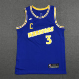 22/23 Warriors POOLE #3 Blue 1:1 Quality Retro NBA Jersey