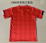 England Away 1:1 Quality Retro Soccer Jersey 1989