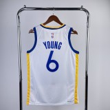 NBA Golden State Warriors White YOUNG#6 Men Jersey Top Quality Hot Pressing Number And Name 2023