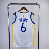 NBA Golden State Warriors White YOUNG#6 Men Jersey Top Quality Hot Pressing Number And Name 2023 NBA Golden State Warriors White YOUNG#6 Men Jersey Top Quality Hot Pressing Number And Name 2023