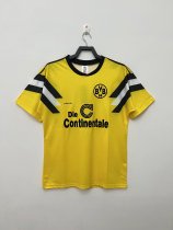 1989 Dortmund Home Yellow Retro Soccer Jersey
