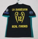 Real Madrid Away Black UCL Final Long sleeve 1:1 Quality Retro Soccer Jersey 2017/2018