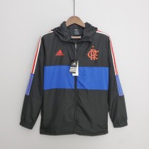 2022 Flamengo Black-Blue Windbreaker（红色阿迪）
