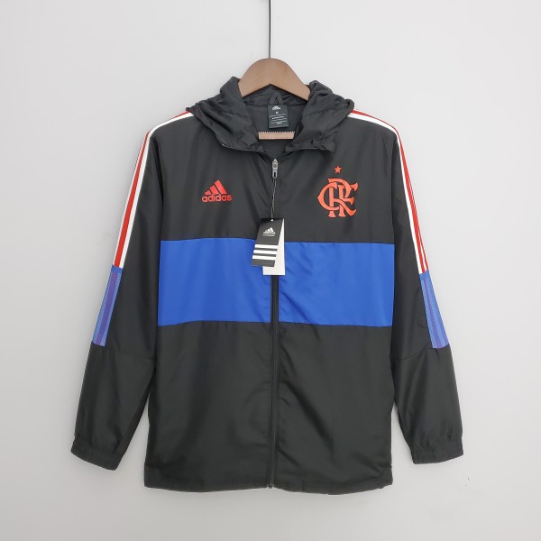 Flamengo Black-Blue Windbreaker(红色阿迪)2022