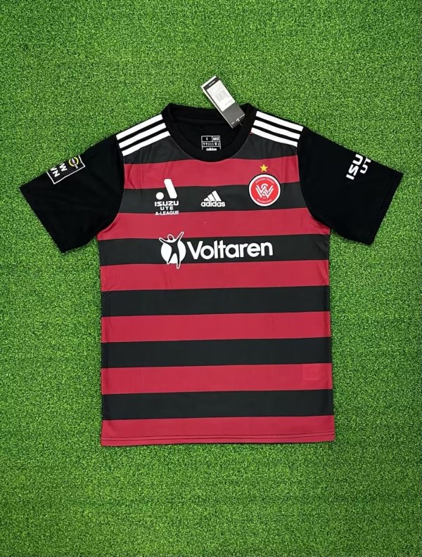 Western Sydney Wanderers Home Fans 1:1 Quality Soccer Jersey(西悉尼漫游者)23/24