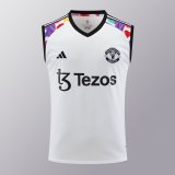 24/25 Manchester United  White  1:1 Quality Training  Vest（A-Set）