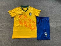 1994 Brazil Home 1:1 Kids Retro Soccer Jersey 1994 Brazil Home 1:1 Kids Retro Soccer Jersey