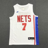 Nets Durant #7 White 1:1 Quality Retro NBA  Jersey 22/23
