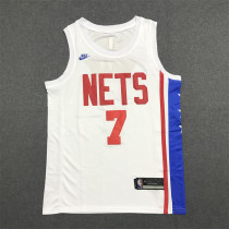 22/23 Nets Durant #7 White 1:1 Quality Retro NBA  Jersey