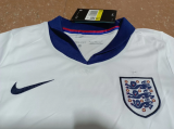 England Home White Kids Soccer Jersey 2024