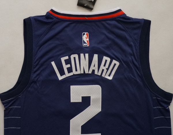 NBA New season Express (new fabric print) Leonard city version 2 dark blue, black, white 1:1 Quality