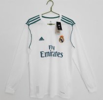 2017/2018 Real Madrid Home Long Sleeve Fans 1:1 Retro Soccer Jersey 2017/2018 Real Madrid Home Long Sleeve Fans 1:1 Retro Soccer Jersey