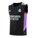 22/23 Real Madrid Vest Training Suit Kit Black 1:1 Quality Training Jersey