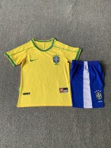 1998 Brazil Home 1:1 Kids Retro Soccer Jersey 1998 Brazil Home 1:1 Kids Retro Soccer Jersey