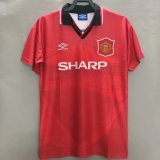 1994-1996 Manchester United Home 1:1 Quality Retro Soccer Jersey
