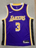 NBA Laker purple Davis No.3 1:1 Quality