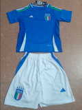 Italy Home 1:1 Quality Kids Soccer Jersey 24/25