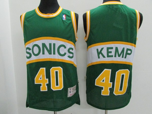 NBA Supersonic retro 40 Sean Camp Green 1:1 Quality